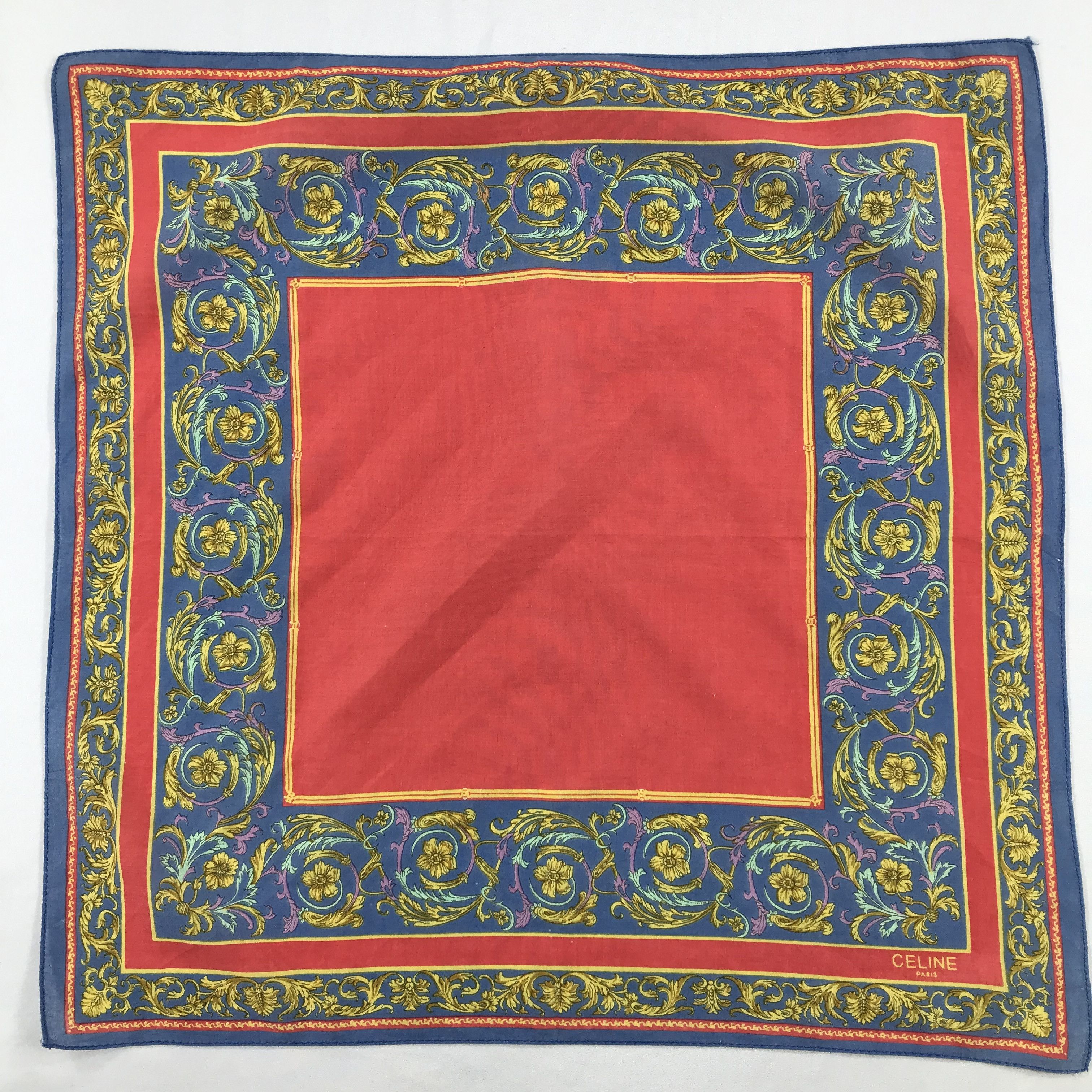 Celine × Vintage Celine Bandana / Handkerchief / Neckerchief - S2484 Size ONE SIZE - 1 Thumbnail