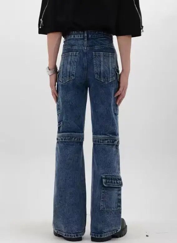 VIBE Micro-flare jeans with retro unique pockets Size US 34 / EU 50 - 5 Thumbnail