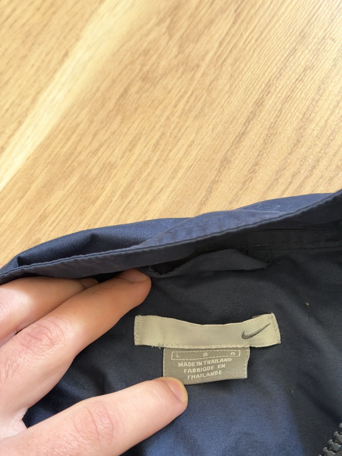 Nike Nike nylon zip track jacket mini swoosh 2000s drill rare Size US L / EU 52-54 / 3 - 5 Thumbnail