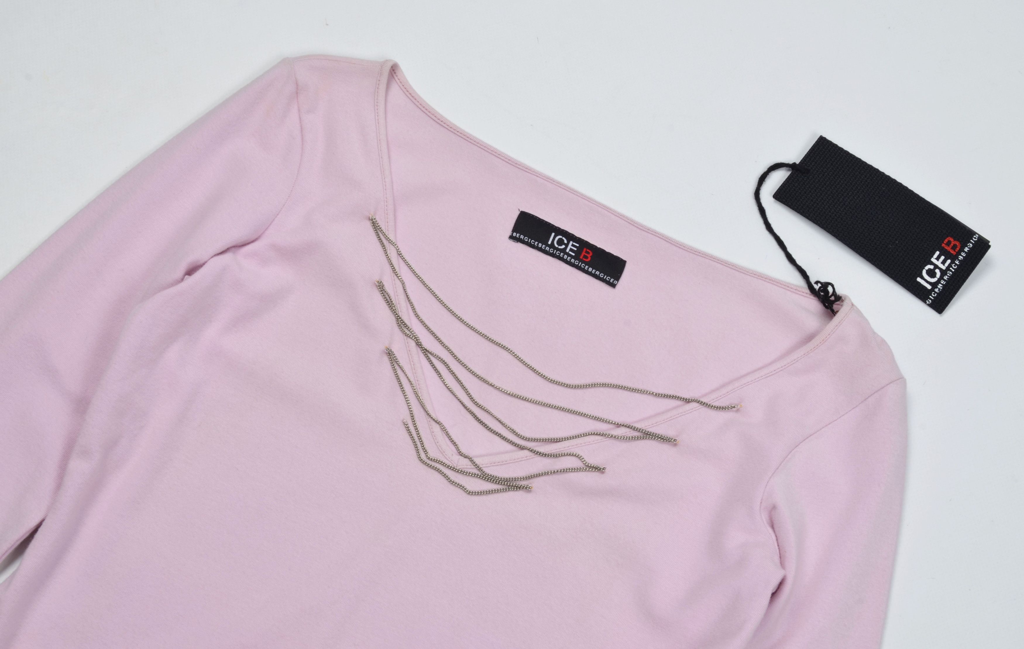 Iceberg × Vintage Vintage Iceberg Y2K Chains Decorated Neck Long Sleeve Top Size S / US 4 / IT 40 - 5 Thumbnail