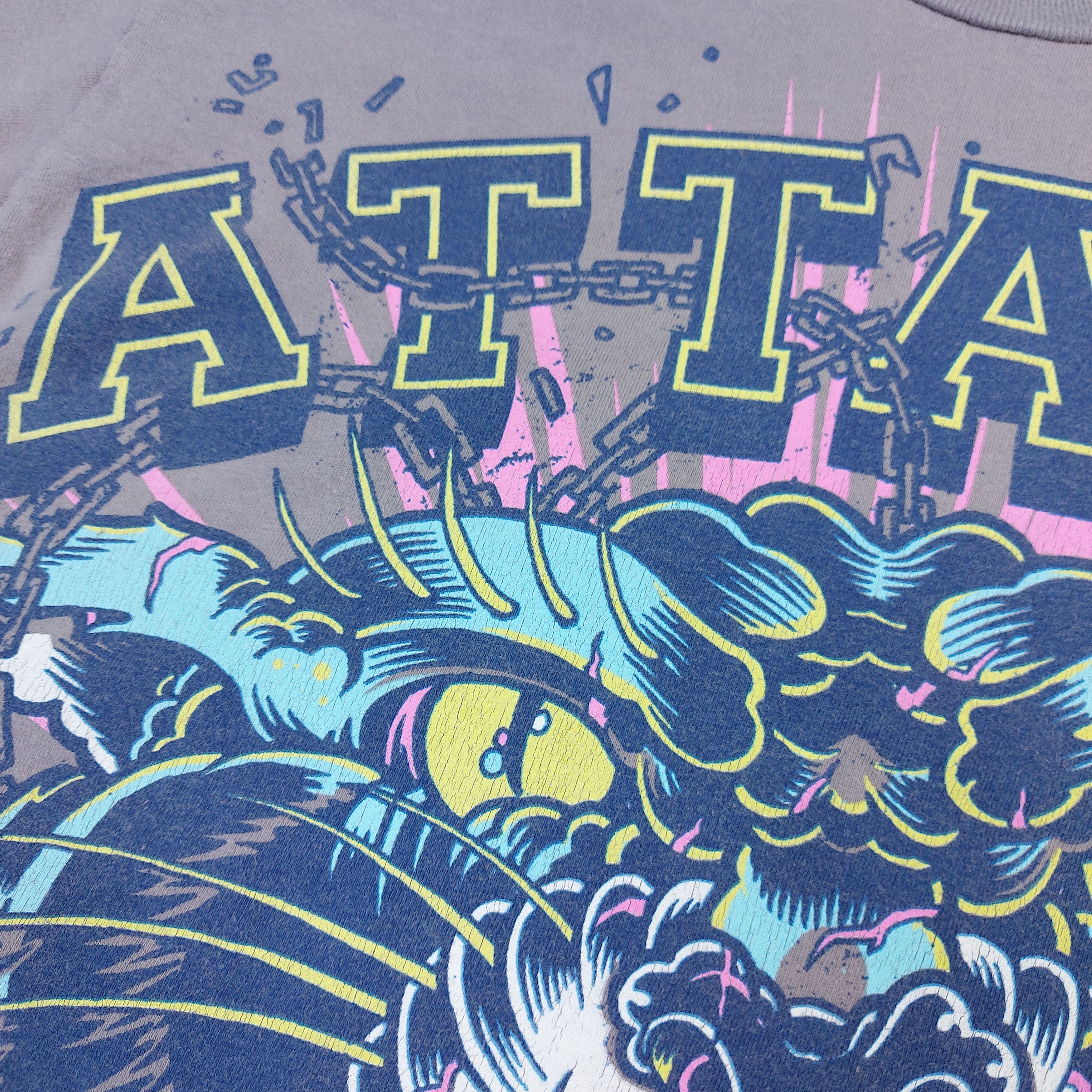 Band Tees Vintage Y2K Attack Attack! Band Crabcore MySpace Era TEE Size US S / EU 44-46 / 1 - 5 Thumbnail