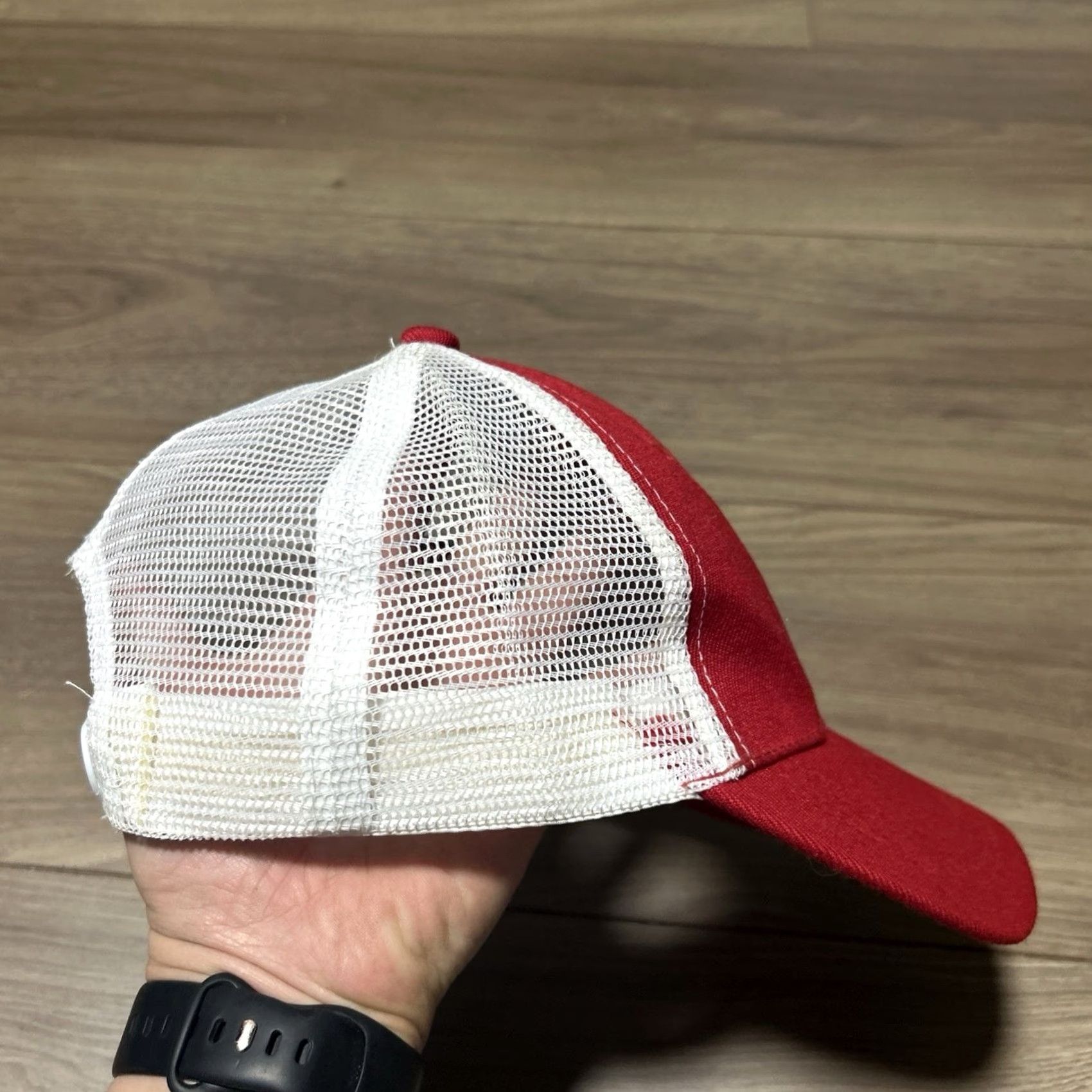 Vintage Kenosha Kingfish Snapback Baseball Cap Hat Amazing Logo Minor League Miller Lite Hat Red + White Adult One Size Speckled Logo Mens Girls Size ONE SIZE - 2 Thumbnail