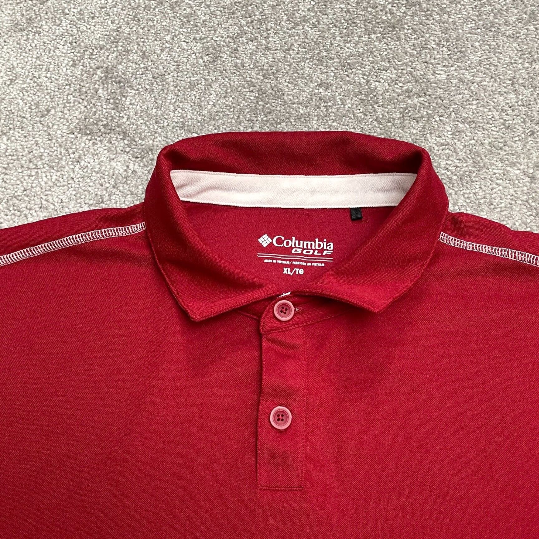 Vintage Columbia Golf Polo Shirt Mens XL Red Short Sleeve Omni Wick High Stakes Shirt Polo Outdoor Size US XL / EU 56 / 4 - 3 Thumbnail
