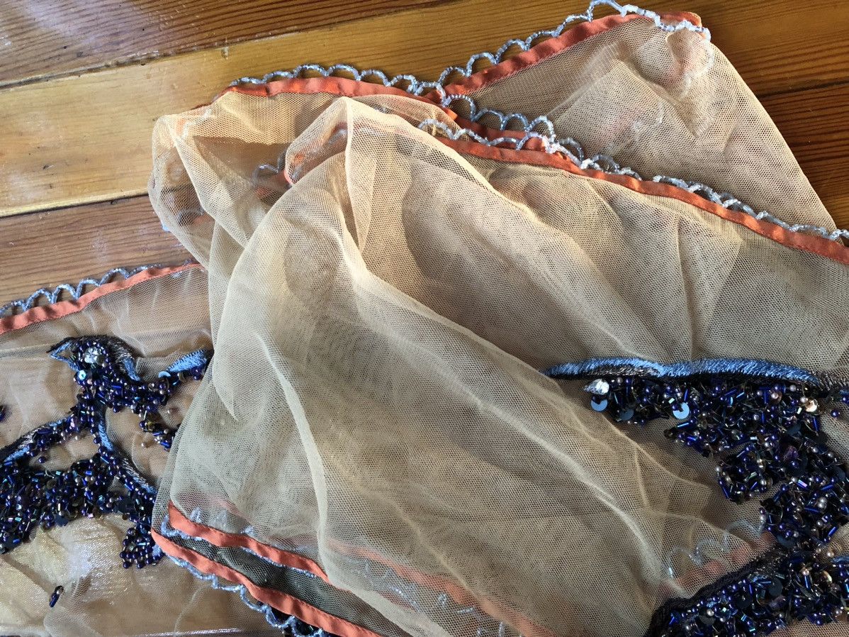 Dries Van Noten Incredible Beaded Crystal Silk Scarf Size ONE SIZE - 21 Thumbnail