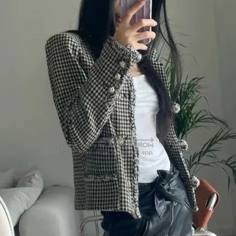 Chanel Chanel Restaurant series thousand-bird plaid buckle jacket Size XXS / US 00 / IT 34 - 2 Thumbnail