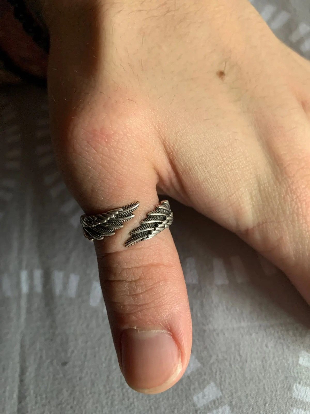 Jewelry Angel Wings Adjustable Ring Size ONE SIZE - 2 Thumbnail