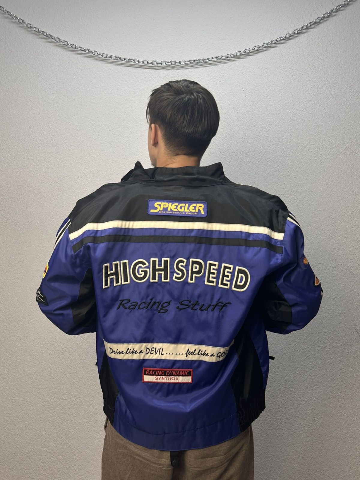 NASCAR Racing Jacket Moto Vodafone F1 Nascar Leather Red Bull Lucky Size US M / EU 48-50 / 2 - 15 Thumbnail