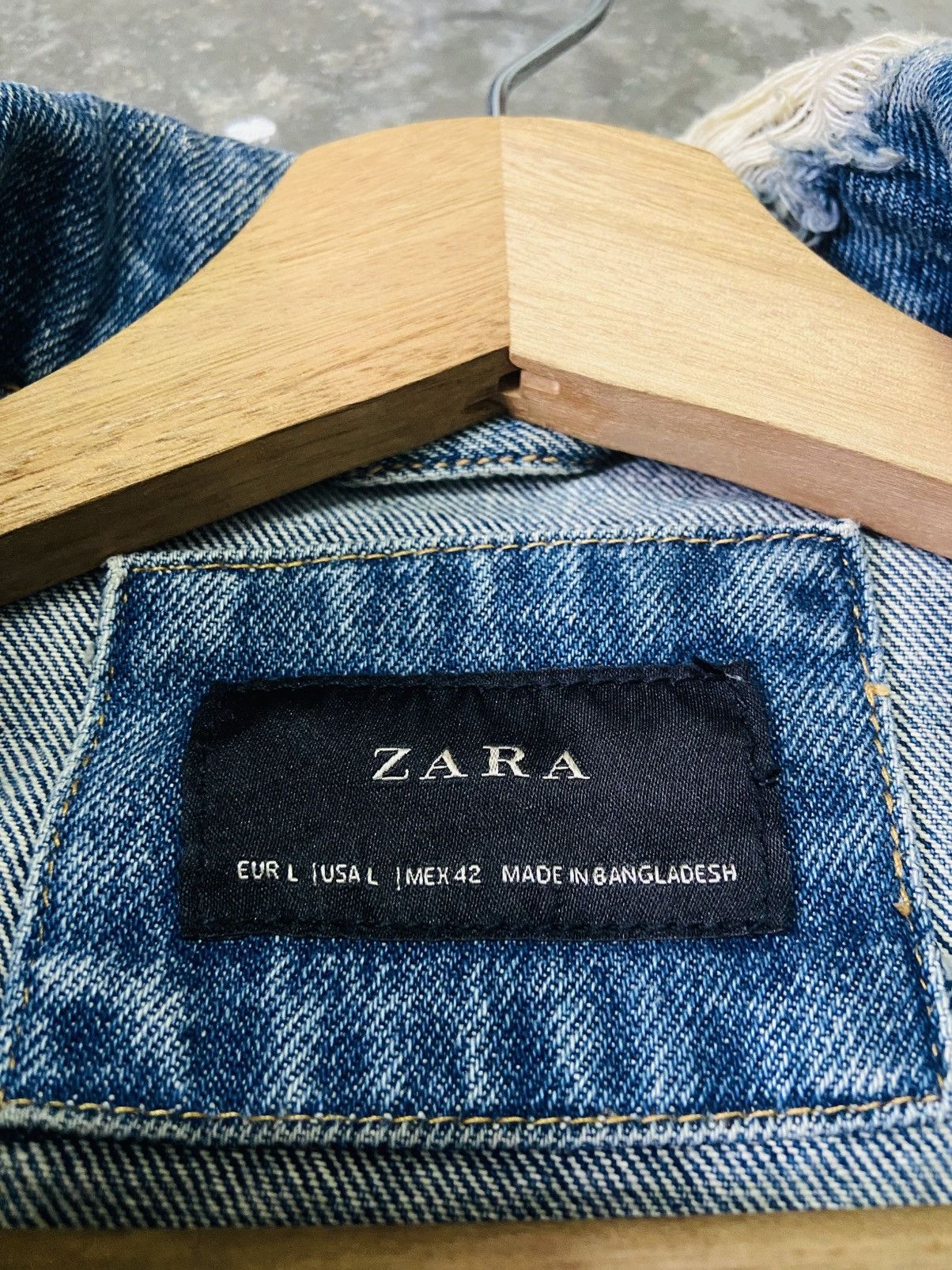Zara Zara Motion Distressed Style Trucker Jacket Size US L / EU 52-54 / 3 - 12 Thumbnail