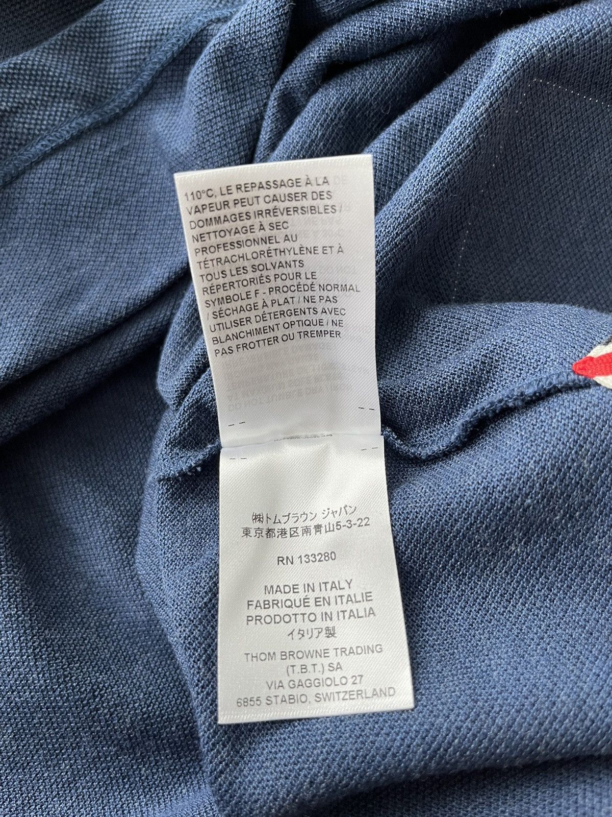 Thom Browne Runway Brand New Iconic Thom Browne Logo Tee T-Shirt Size US XXL / EU 58 / 5 - 11 Thumbnail