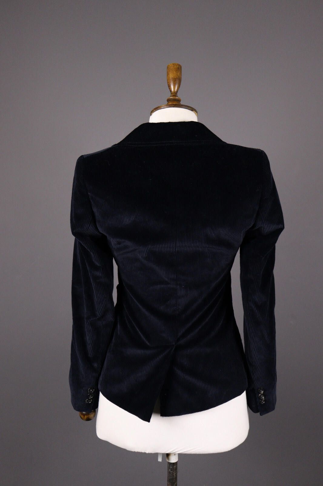 Designer Weekend Max Mara Black Corduroy Jacket Size I 38 / GB 6 Size M / US 6-8 / IT 42-44 - 5 Thumbnail