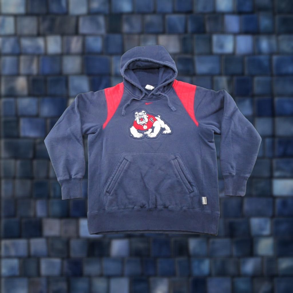 Nike Nike Fresno Bulldogs Center Swoosh State Mens Pullover Hoodie Sweatshirt Size M Size US M / EU 48-50 / 2 - 1 Thumbnail