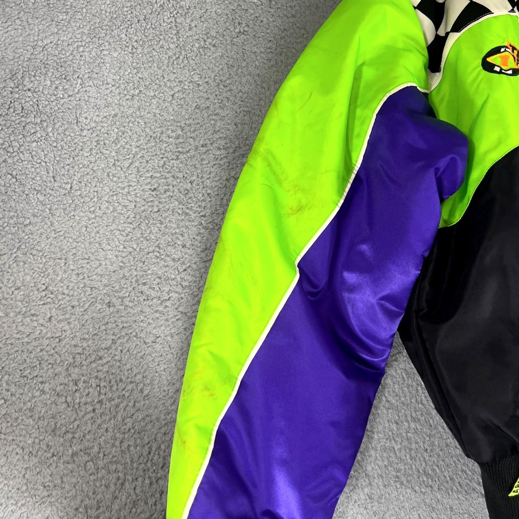 Vintage 90s ArcticCat ArcticWear Snowmobile Bomber Jacket Women’s LT Black Size L Regular Sweat/Preowned Size L / US 10 / IT 46 - 3 Thumbnail