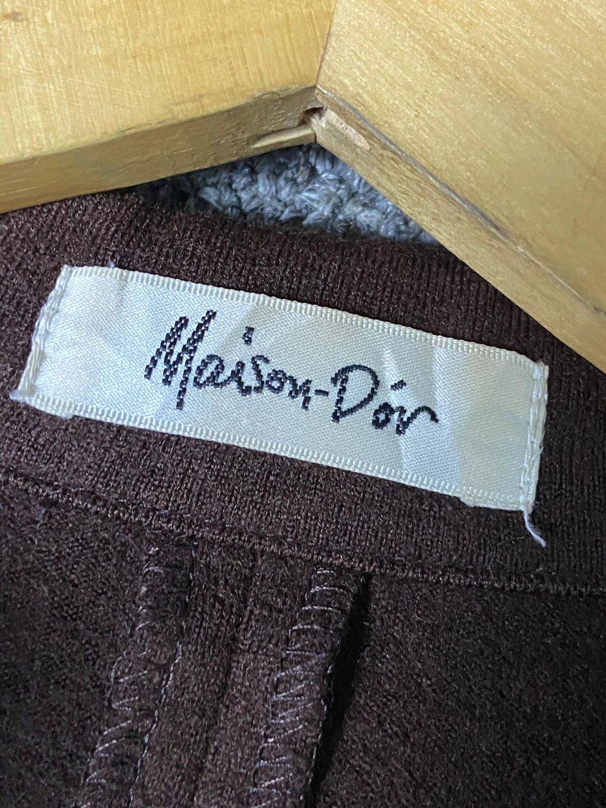 Japanese Brand Vintage Maison D’or Wool Blend Button Up Shirt (161) Size XS / US 0-2 / IT 36-38 - 6 Thumbnail