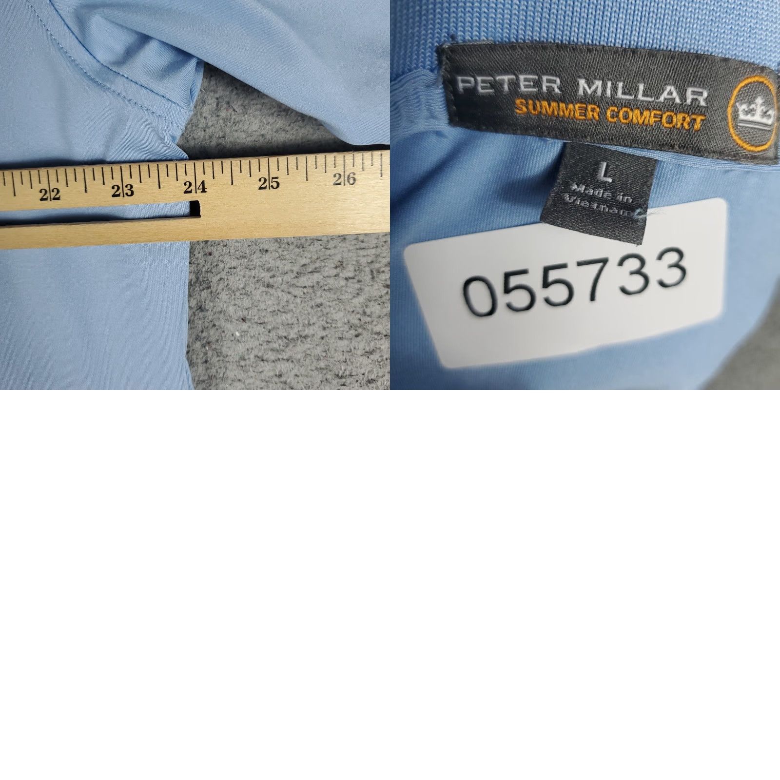 Peter Millar Peter Millar Polo Shirt Mens Size Large Blue Lost City Golf Casual Short Sleeve Shirts Polo Shirt Mens L White Size US L / EU 52-54 / 3 - 8 Thumbnail