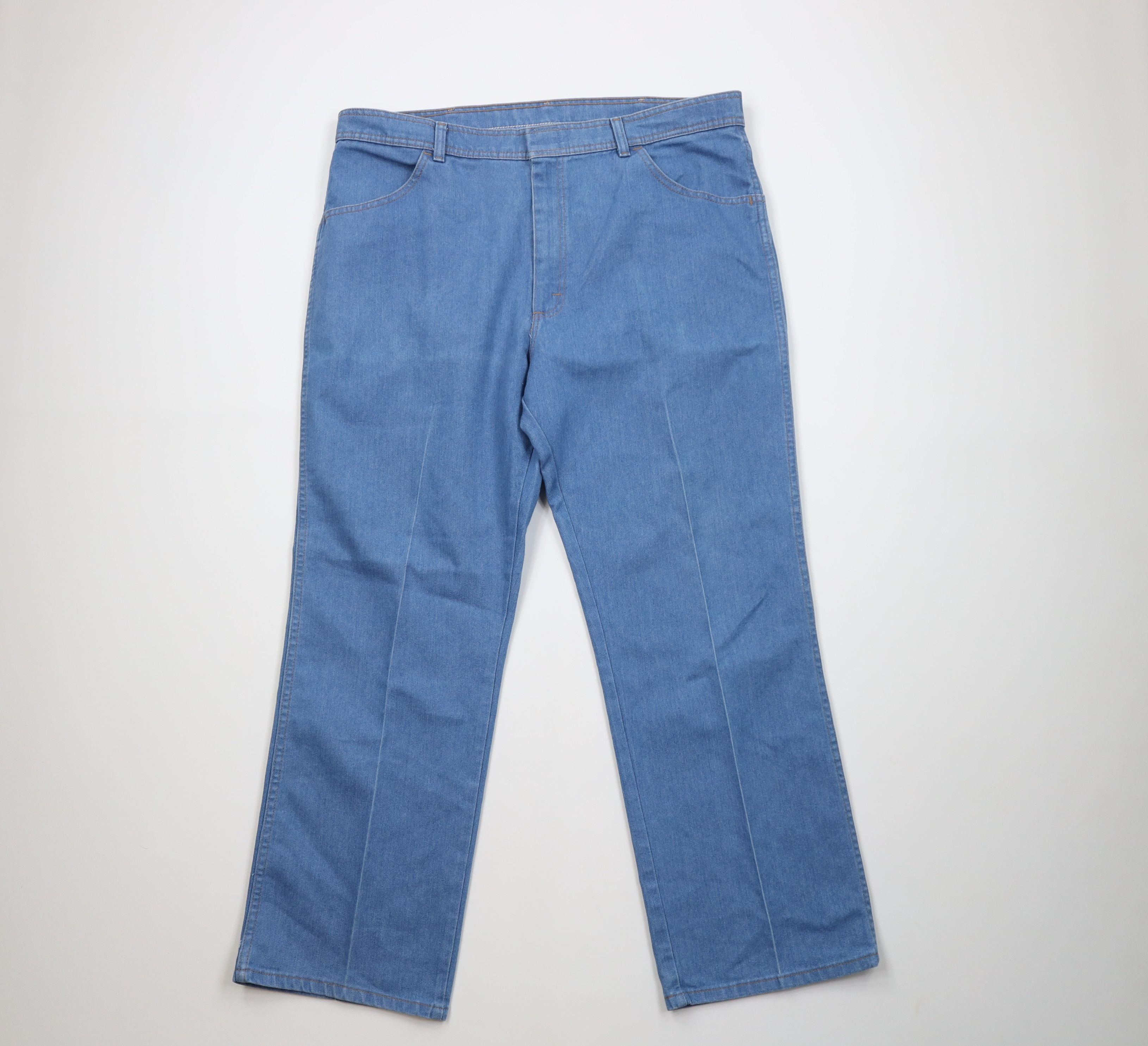 Wrangler Vintage 90s Y2K Wrangler Wide Leg Western Denim Jeans Blue Size US 40 / EU 56 - 1 Thumbnail
