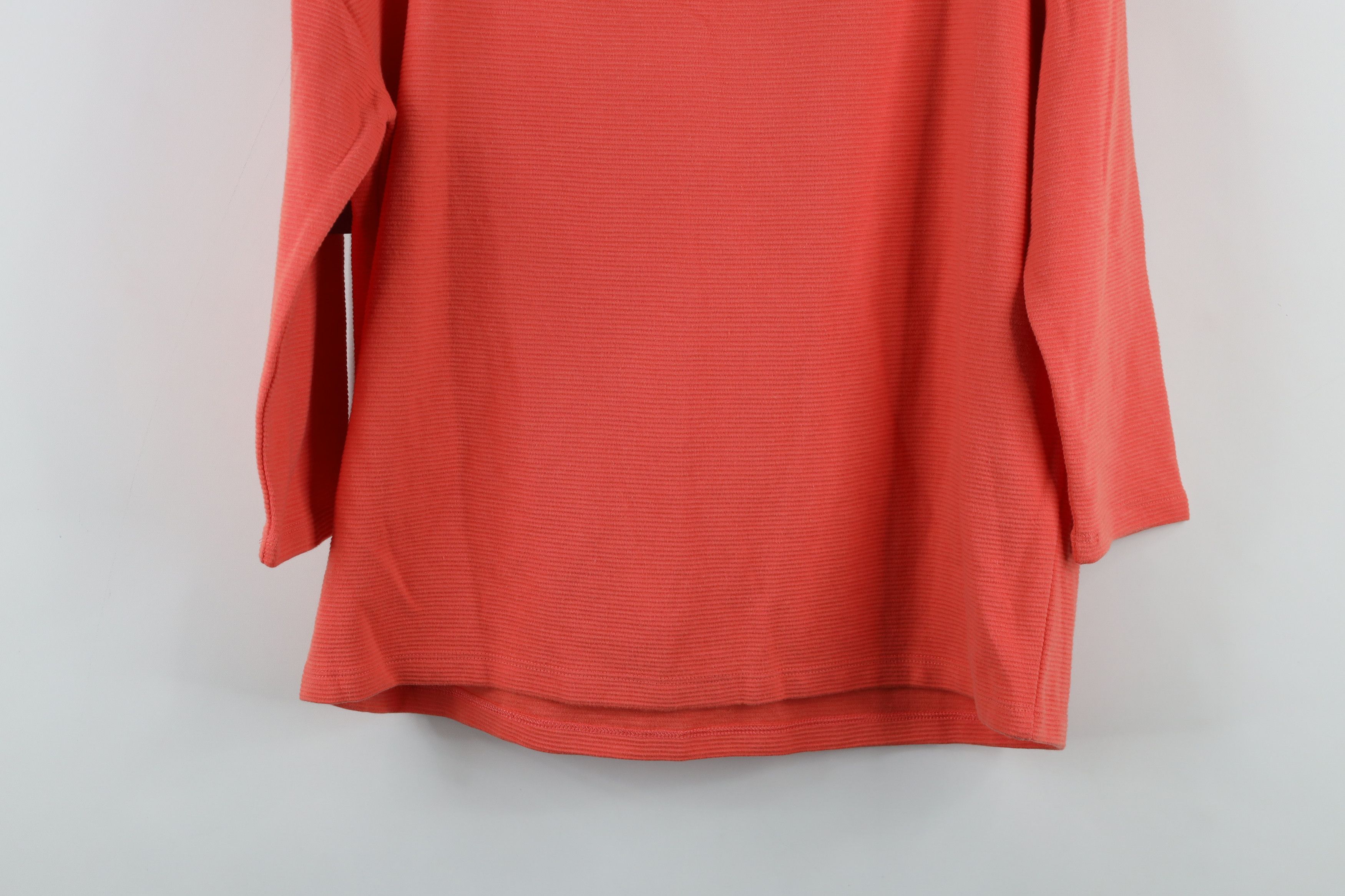 Gap × Vintage New Sample Gap Textured Ribbed Knit 3/4 Sleeve T-Shirt Size S / US 4 / IT 40 - 11 Thumbnail