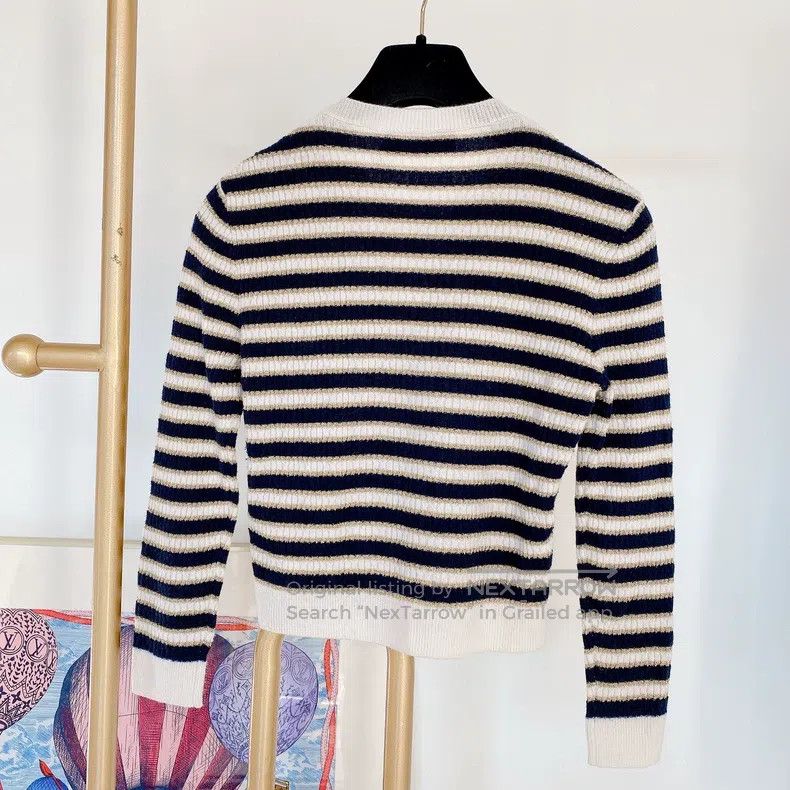 Valentino Valentino Striped knit top Size M / US 6-8 / IT 42-44 - 5 Thumbnail