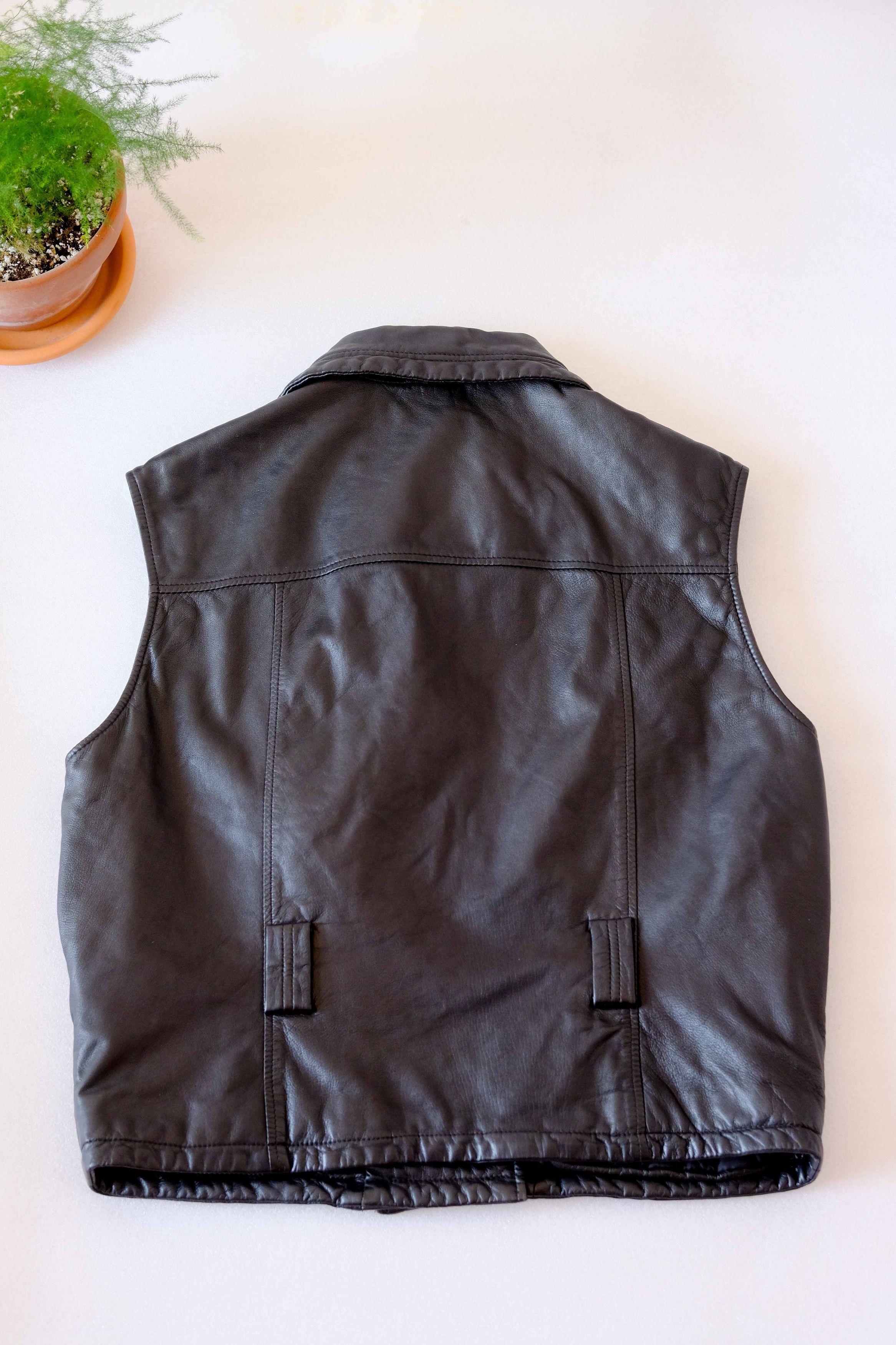 Other Gerry Weber leather biker-style vest Size US L / EU 52-54 / 3 - 4 Thumbnail