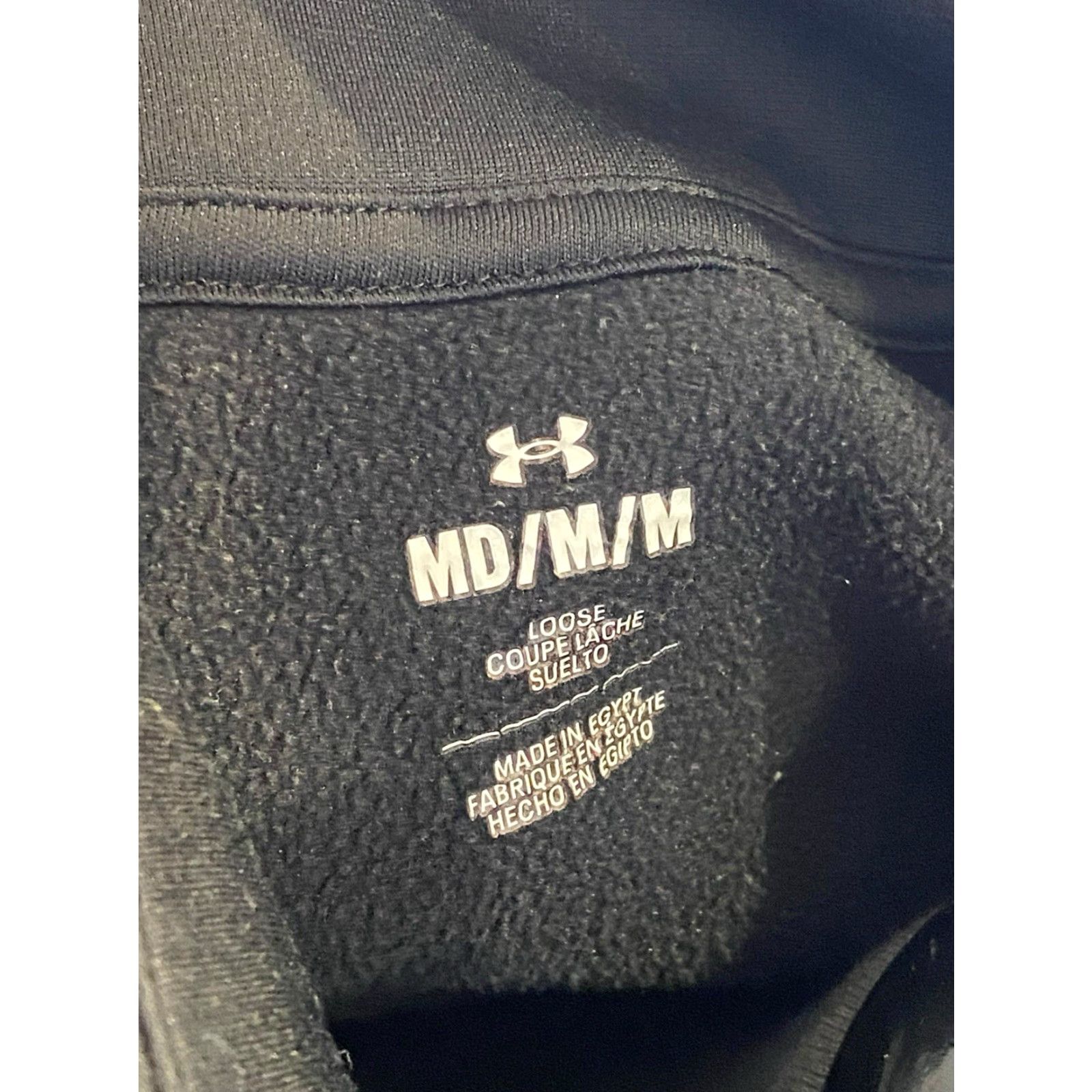 Under Armour Under Armour Jacket Mens Black 1/4 Zip Loose Fit Polyester 1/4 Zip Long Sleeve Medium M Black Mens Jacket Size US M / EU 48-50 / 2 - 6 Thumbnail