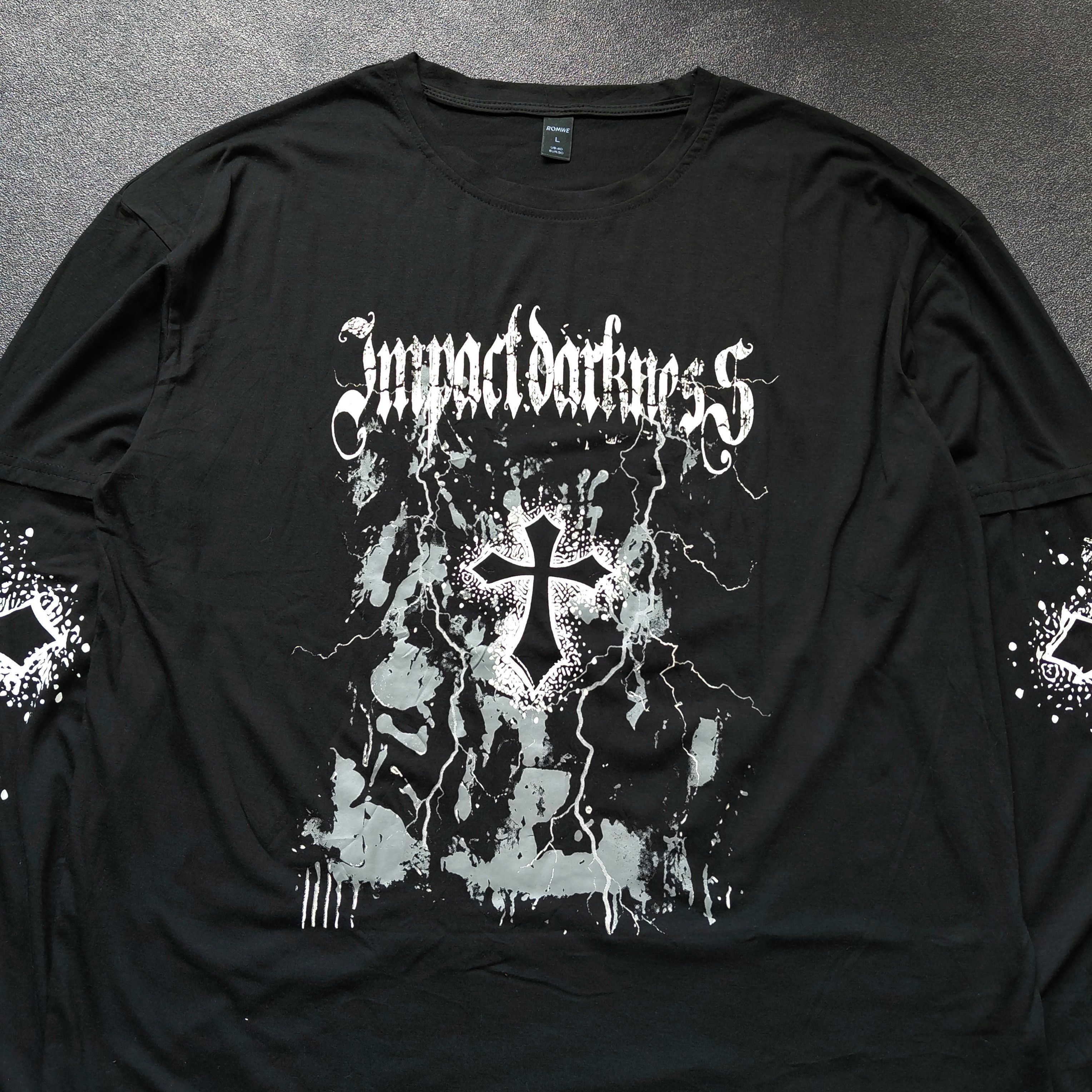 Japanese Brand Romwe Impactdarkness L/S Shirt Size US L / EU 52-54 / 3 - 3 Thumbnail