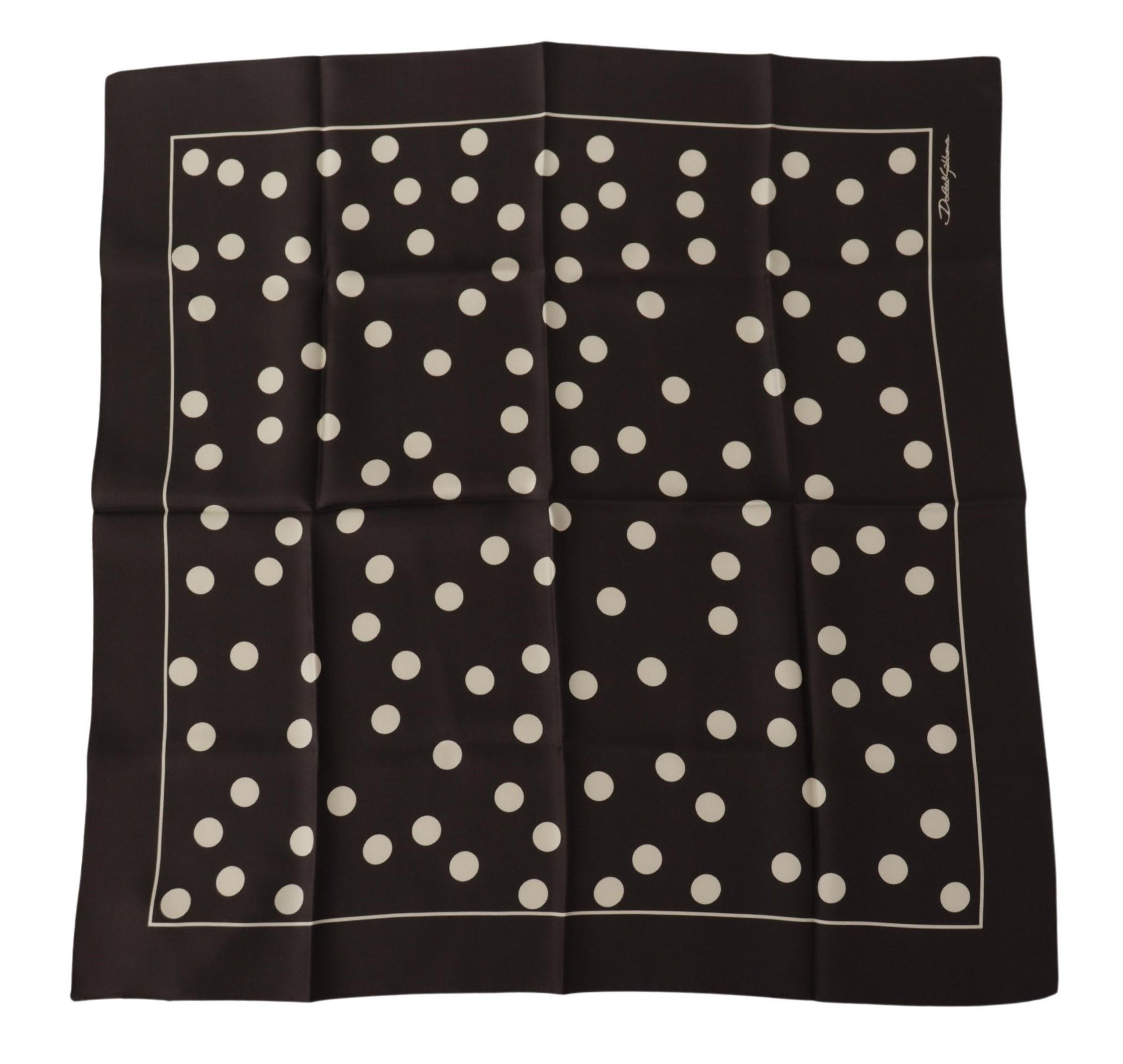 Dolce & Gabbana Elegant Silk Polka Dot Men's Men's Scarf Size ONE SIZE - 1 Thumbnail