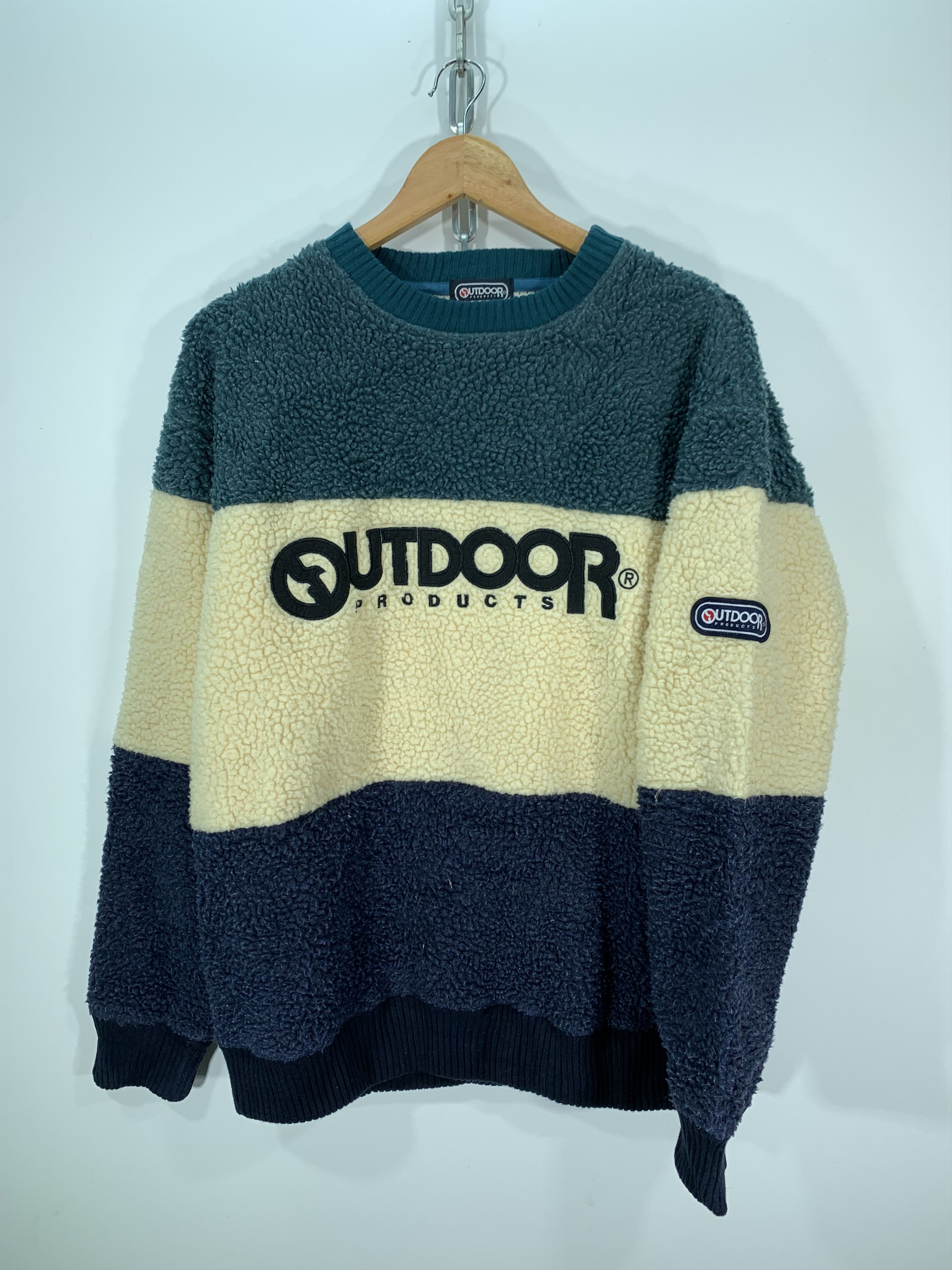 Japanese Brand 🔥RARE🔥Outdoor Sherpa x retro Fleece Size US L / EU 52-54 / 3 - 1 Thumbnail