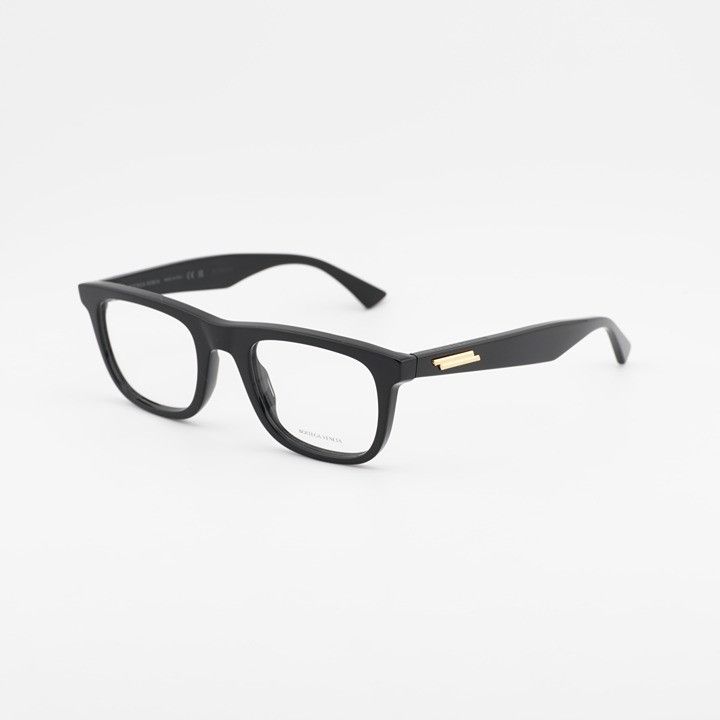 Bottega Veneta Bottega Veneta BV1129O 001 Eyeglasses Black 50mm Rectangle Size ONE SIZE - 1 Thumbnail