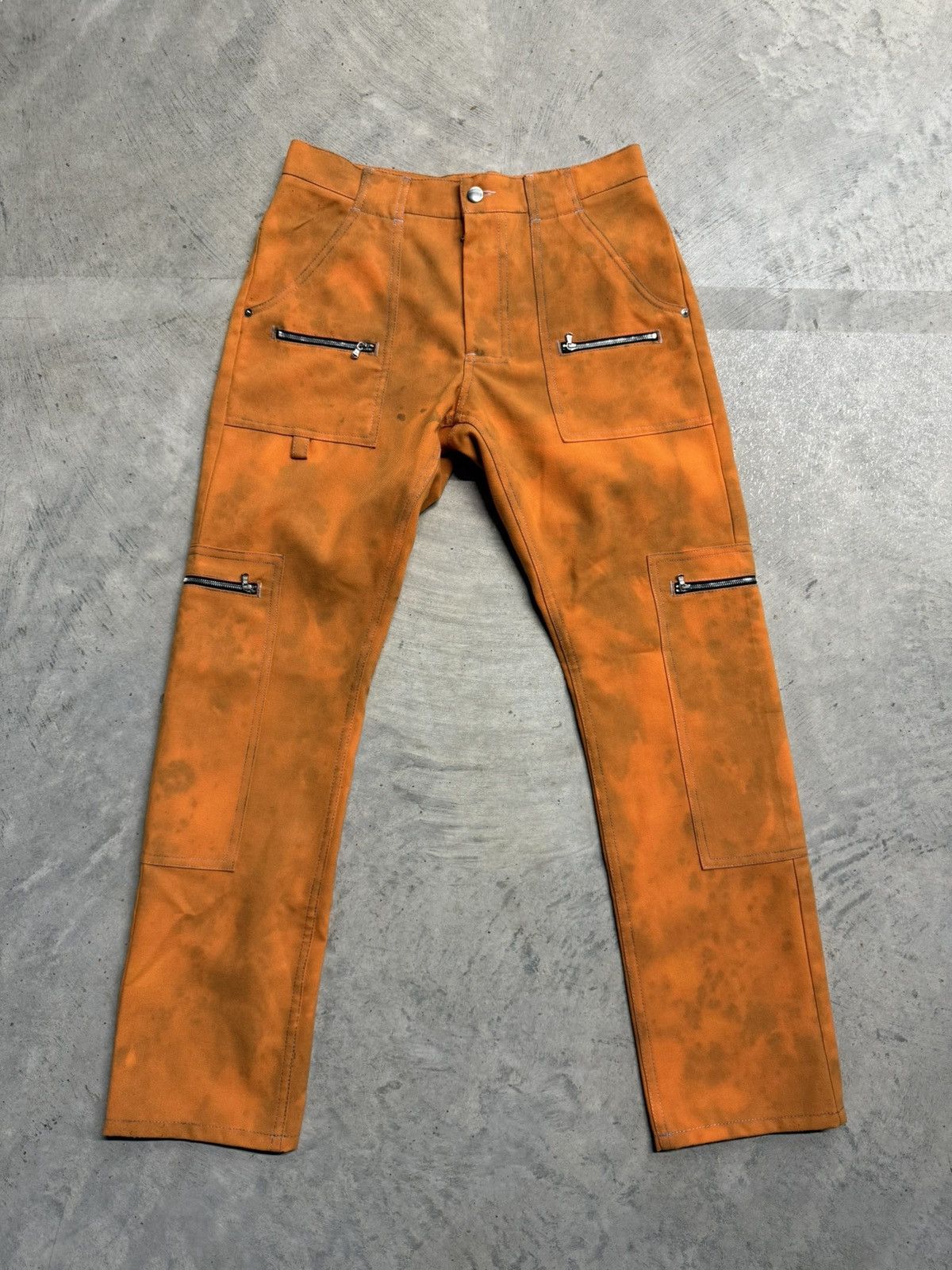 Other In Loving Memory Acid Orange Pants Size US 30 / EU 46 - 1 Thumbnail