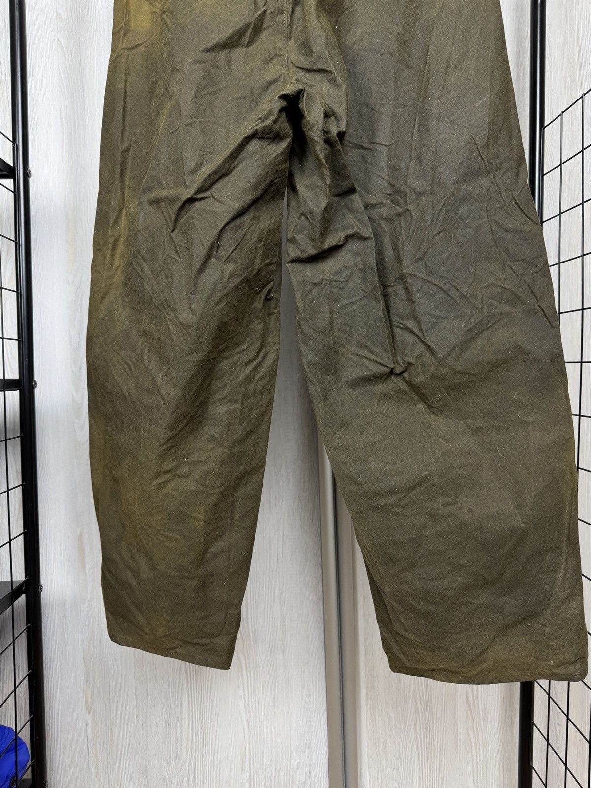 Barbour Barbour made in England khaki green vintage waxed pants XS Size US 30 / EU 46 - 12 Thumbnail