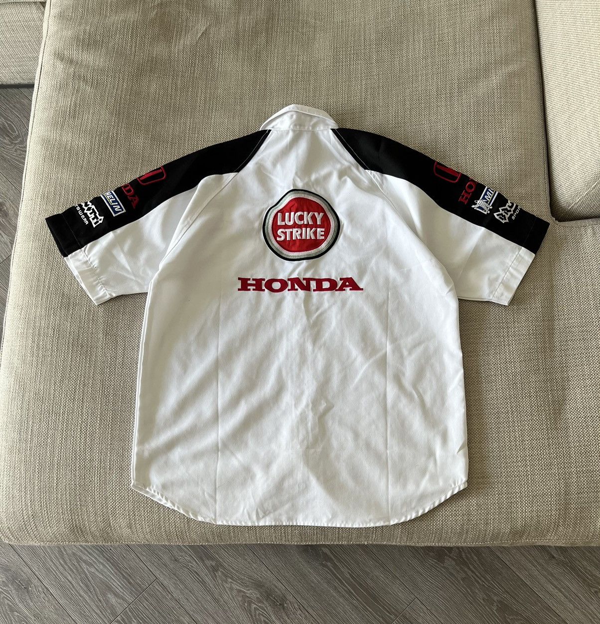 Vintage Lucky Strike Racing T-Shirt Large | Double Double