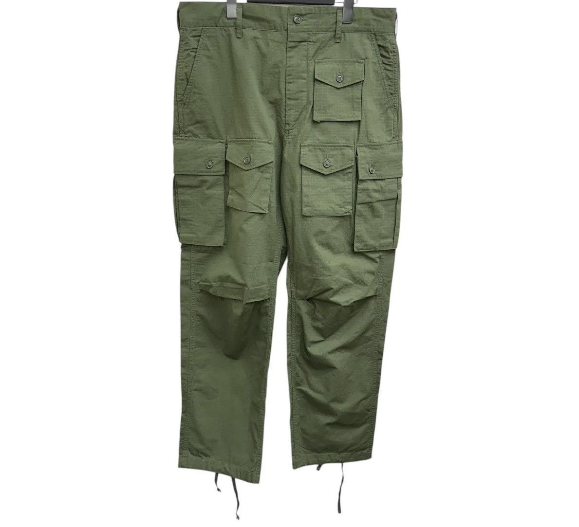 Engineered Garments ENGINEERED GARMENTS FA PANT - OLIVE RIPSTOP COTTON Size US 30 / EU 46 - 3 Thumbnail