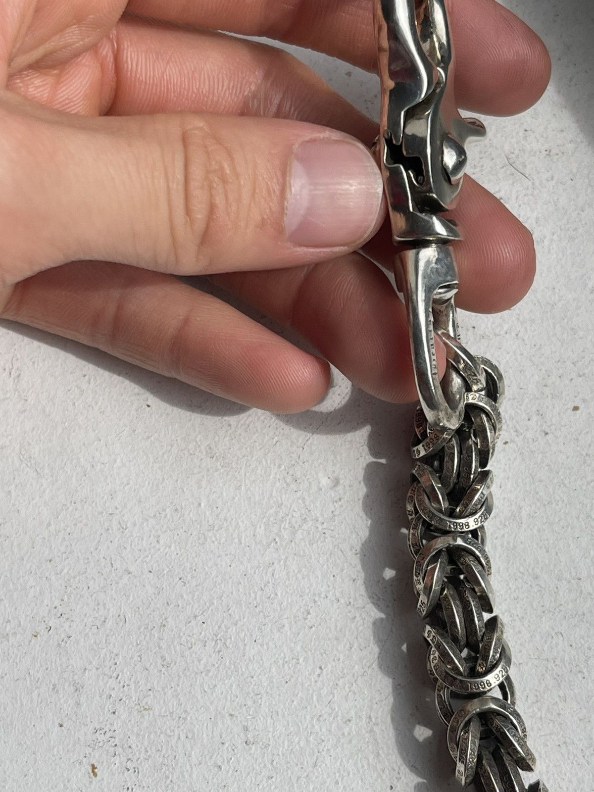 Chrome Hearts Interweave B Chain Wallet Rings Chain w Lobster Clasp Size ONE SIZE - 17 Thumbnail