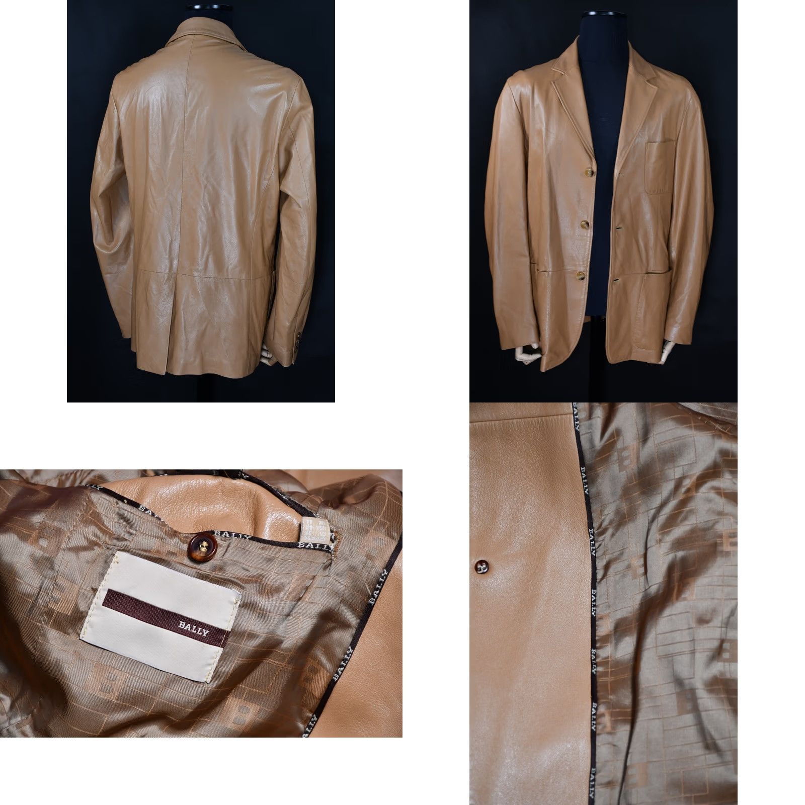 Bally BALLY Jacket Men Leather Brown 44 Size 44 Vintage? Size US S / EU 44-46 / 1 - 8 Thumbnail