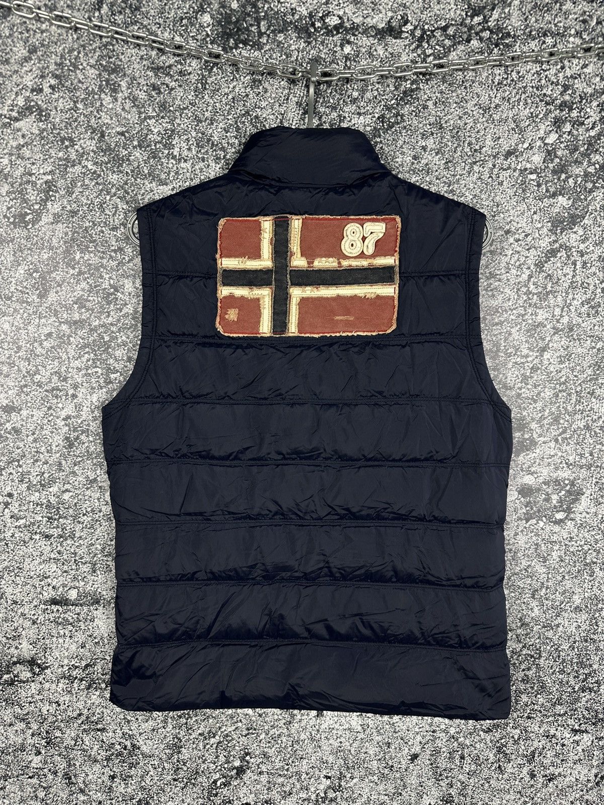 Napapijri Men’s Napapijri Duck Down Gilet Full Zip Vest Outdoor Size S Size US S / EU 44-46 / 1 - 9 Thumbnail
