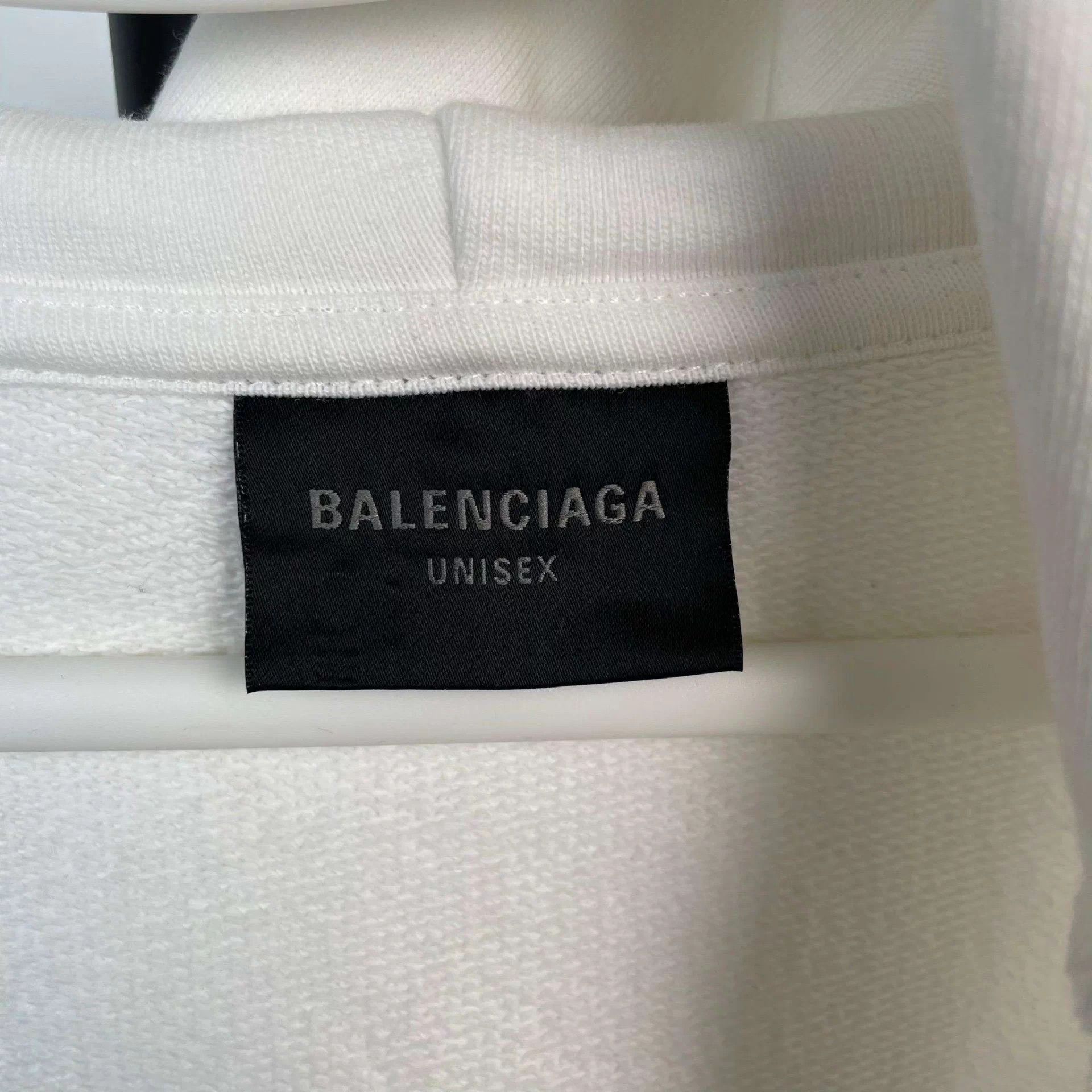 Balenciaga Balenciaga Cotton Hoodie S White 260201TMJYYA1 Size US S / EU 44-46 / 1 - 5 Thumbnail