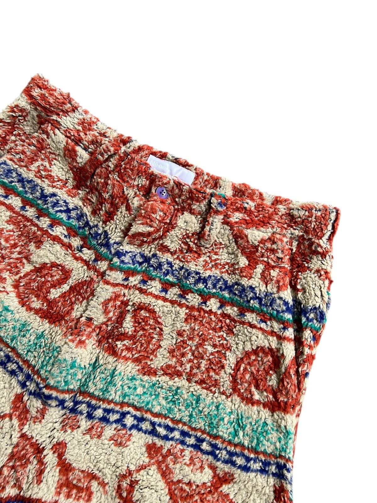 Ne-Net Ne-Net Animal Motif Aztec Boa Fleece Shorts Size US 31 - 3 Thumbnail