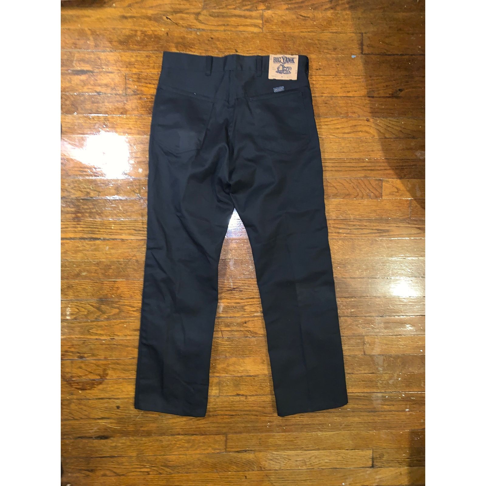 Other × Vintage Big Yank Western Straight Work Pants Black USA Made 32X31 Size US 32 / EU 48 - 2 Thumbnail