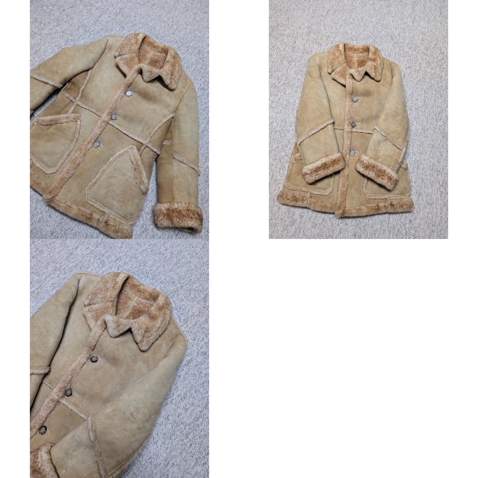Vintage VINTAGE shearling coat Wilsons Leather Mens Coat M Brown 42 Shearling Wool Lined Antler Buttons 42 Chest 23" 35" 22" 27" Decade Western Rancher Size US M / EU 48-50 / 2 - 8 Thumbnail