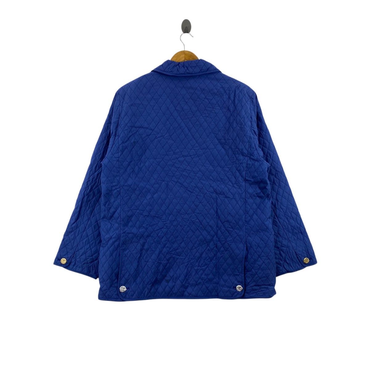 Other ALMINA PARIS France Brand Button Up Quilted Blue Coat Size US XL / EU 56 / 4 - 3 Thumbnail