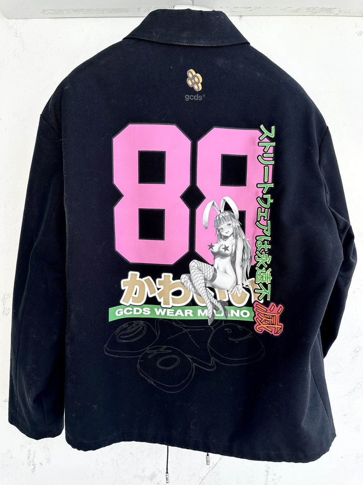 GCDS GCDS Racing Anime Logo Patch Zip Jacket Canvas Size US S / EU 44-46 / 1 - 2 Thumbnail