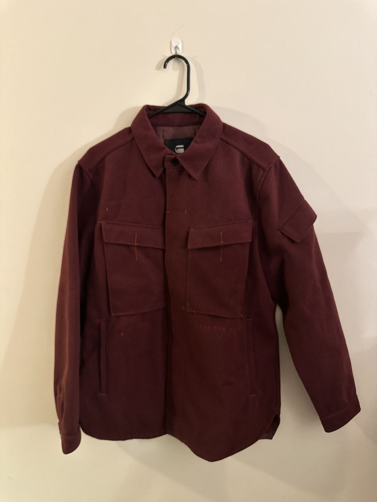 G-Star G STAR MAROON MILITARY STYLE JACKET Size US L / EU 52-54 / 3 - 1 Thumbnail