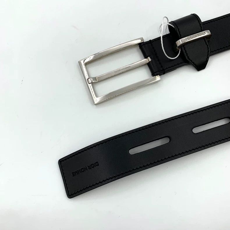 Dior Dior Black smooth square buckle belt 2505-Nextarrow Size ONE SIZE - 4 Thumbnail