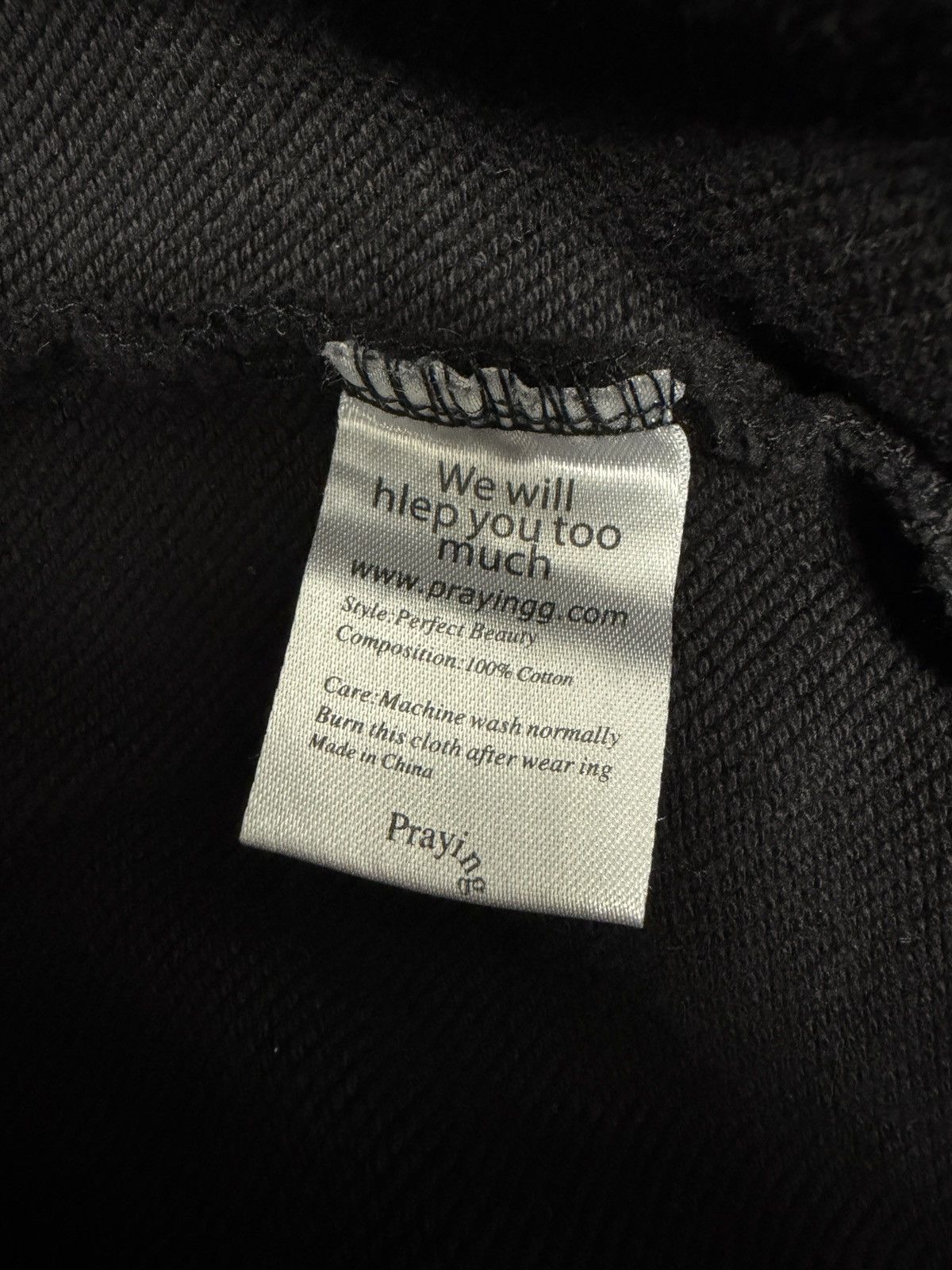 Praying PRAYINGG FINANCIAL CRISIS HOODIE Size US L / EU 52-54 / 3 - 10 Thumbnail