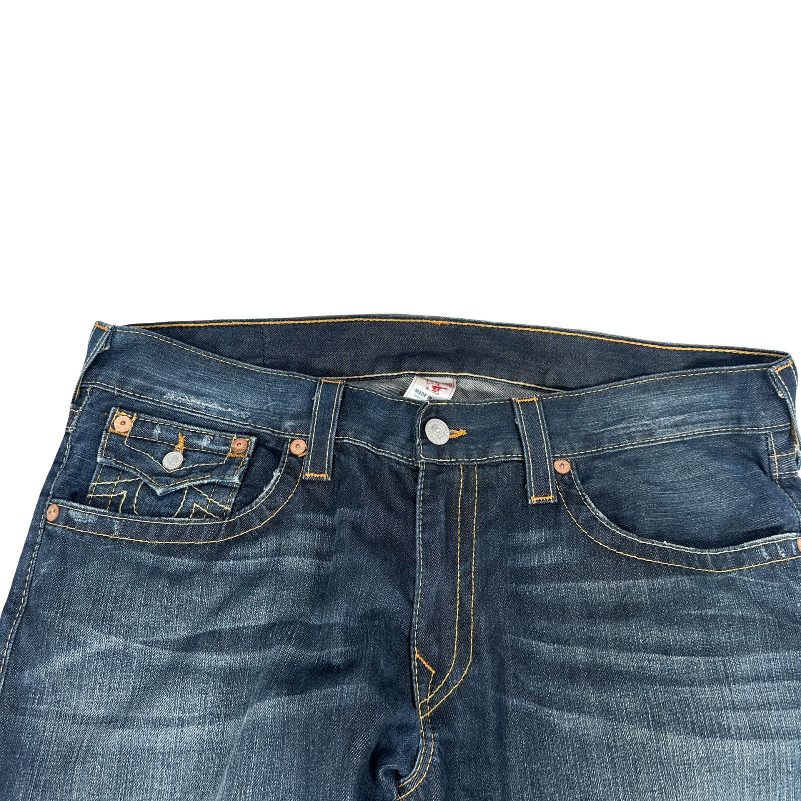 True Religion True Religion World Tour Jeans Mens 38 Blue Denim Straight Size US 38 / EU 54 - 3 Thumbnail