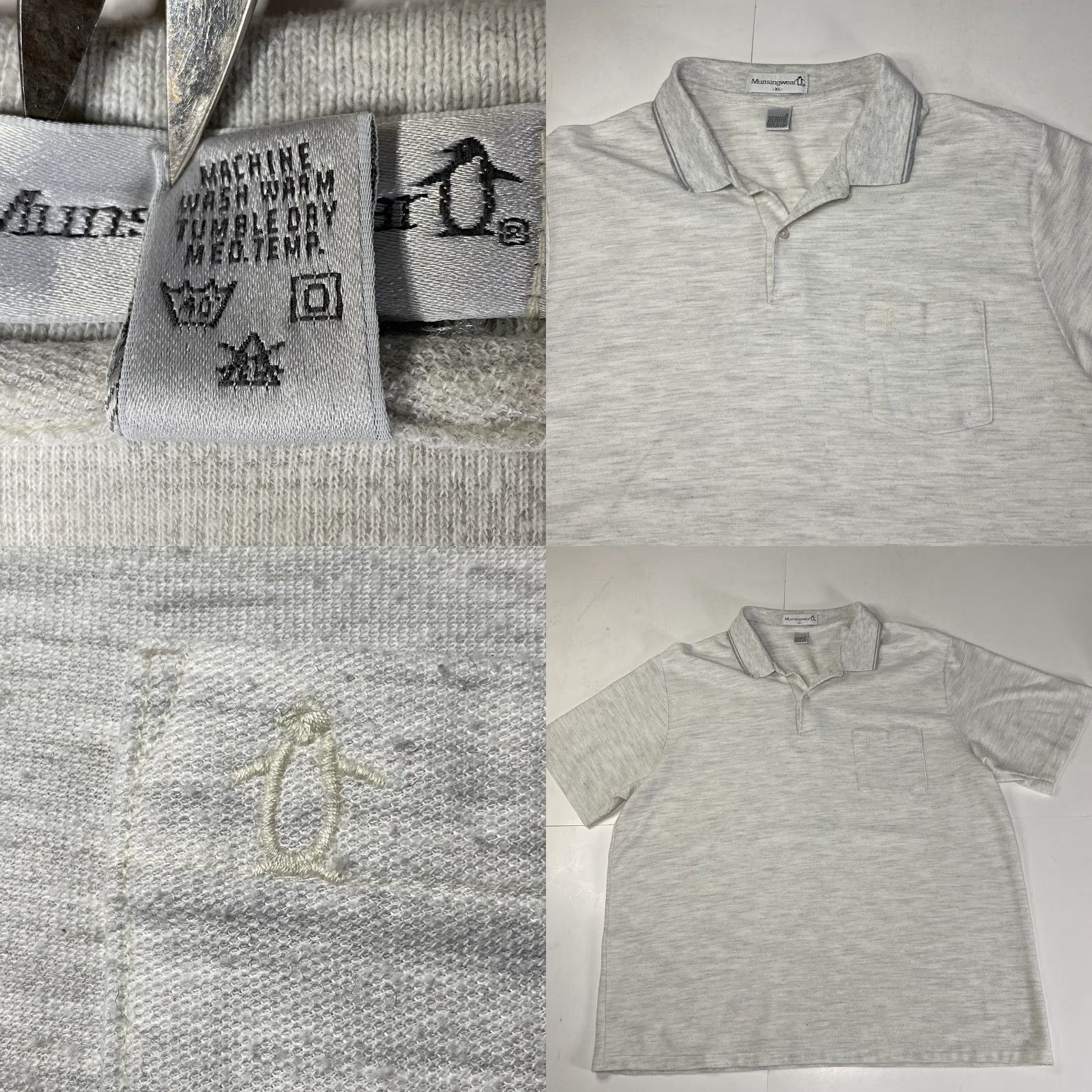 Vintage Munsingwear Mens XL Golf Polo Pocket Made In USA Shirt Polo Adult XL White Size US XL / EU 56 / 4 - 8 Thumbnail
