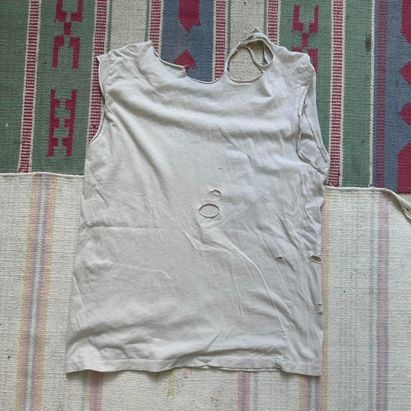 Other Vintage 70s Thrashed Adult Sex Funny Cut Off Graphic Tee Size US L / EU 52-54 / 3 - 7 Thumbnail