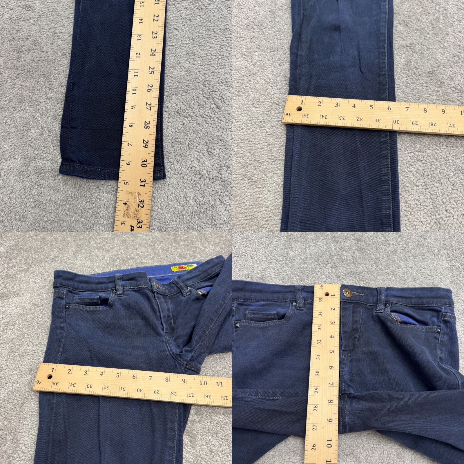 Vintage BLANKNYC Jeans Womens 28 Skinny Denim Blue Dark Wash Stretch Cotton 5-Pocket Regular Size 28" / US 6 / IT 42 - 9 Thumbnail