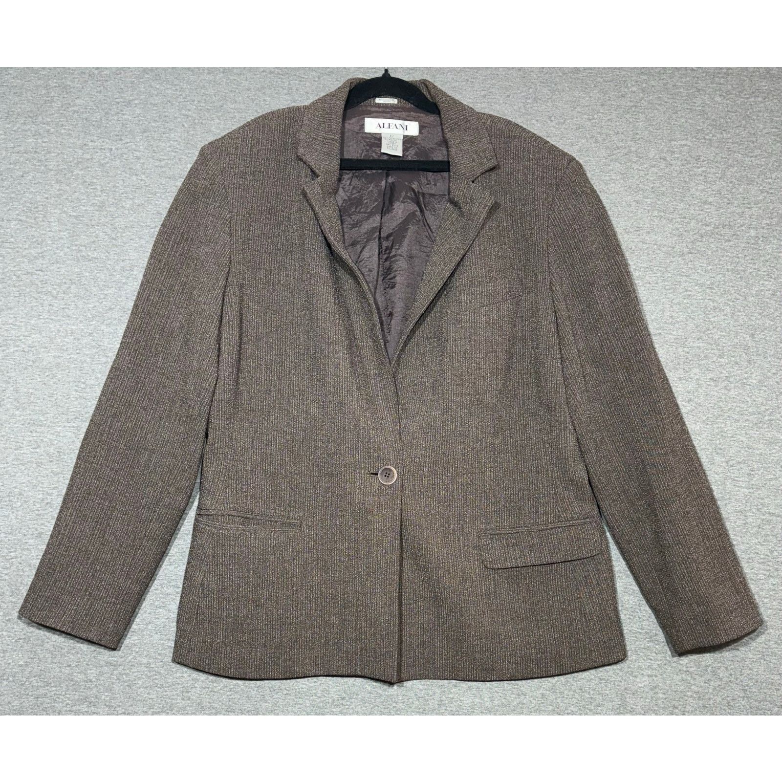 Alfani Alfani | One Button Career Professional Blazer | 12 Size XL / US 12-14 / IT 48-50 - 1 Thumbnail