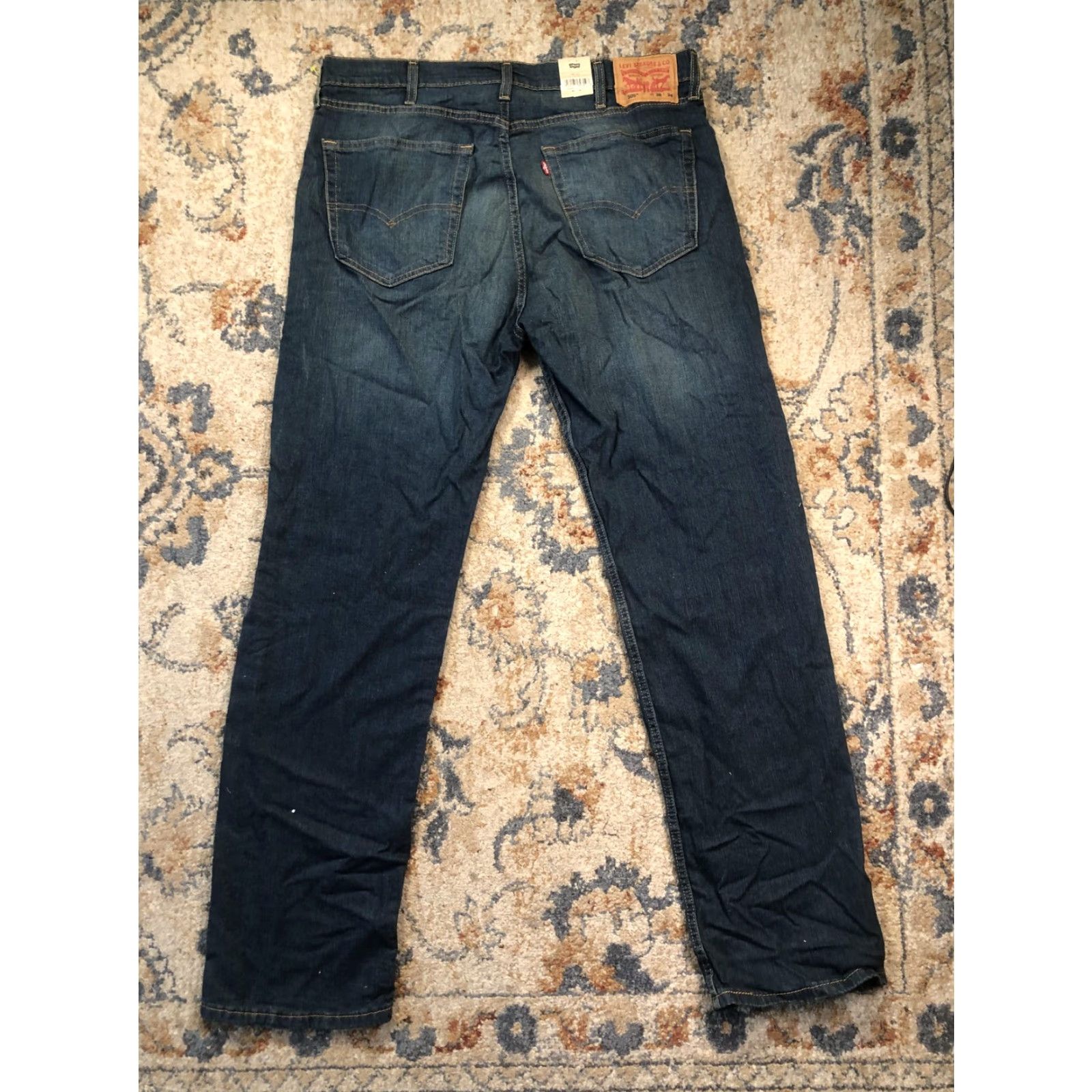 Levi's Levi's 505 Regular Jeans Mens 38x34 Blue Medium Wash Straight Leg Stretch Denim Shirt? Size US 38 / EU 54 - 7 Thumbnail