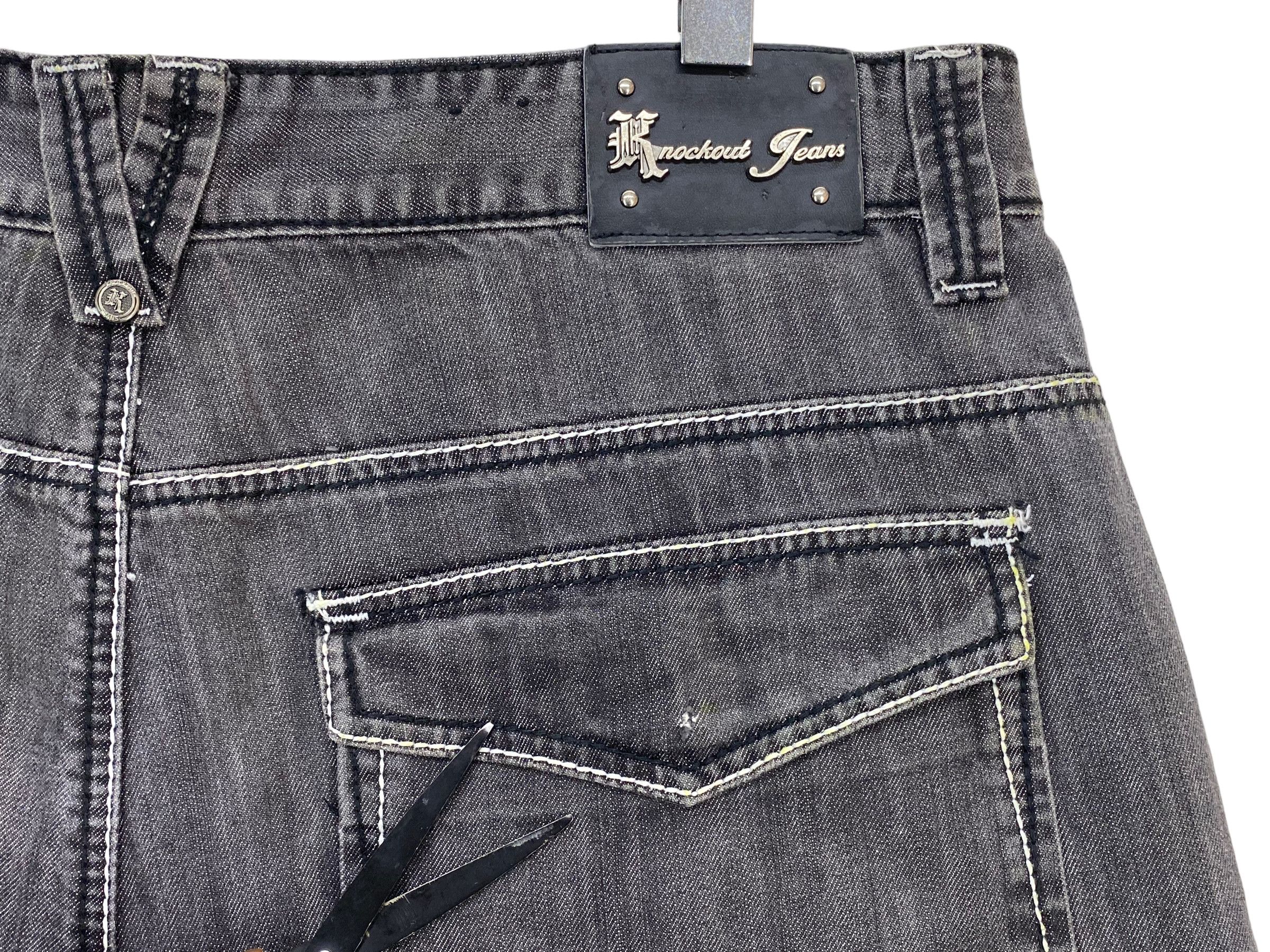 Japanese Brand Knockouts Baggy Denim Jeans Size US 40 / EU 56 - 7 Thumbnail
